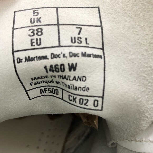 DR. MARTENS Rare Portland Rose Boots 1460 Size 7 - Picture 12 of 12